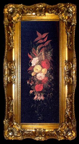 framed  Mount, Evelina Floral Panel, ta009-2